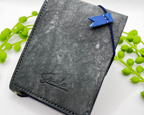 RHODIA メモ帳カバー 本革 イタリアンレザー ブックカバー smile