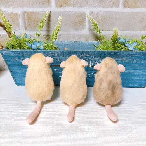 おしゃれ　ねずみ　羊毛フェルト c4cf8e3d7c5e1070430aaf1382f927