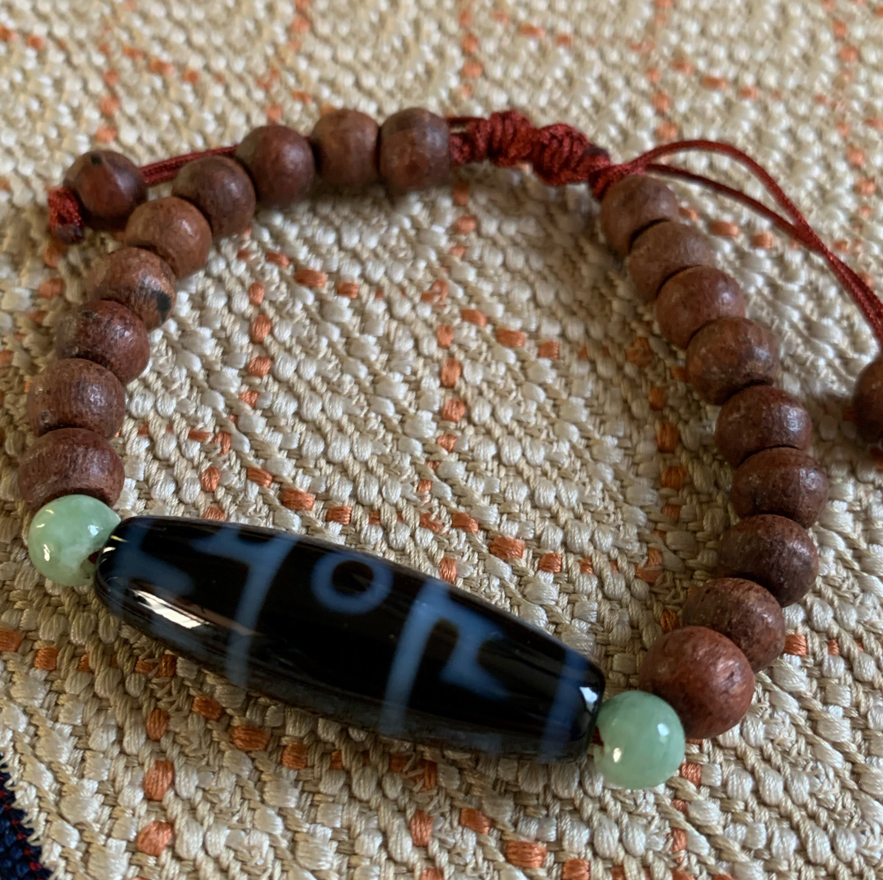 開光 連師法器天珠と108珠お念珠よりのお組み外し木珠のブレスレット