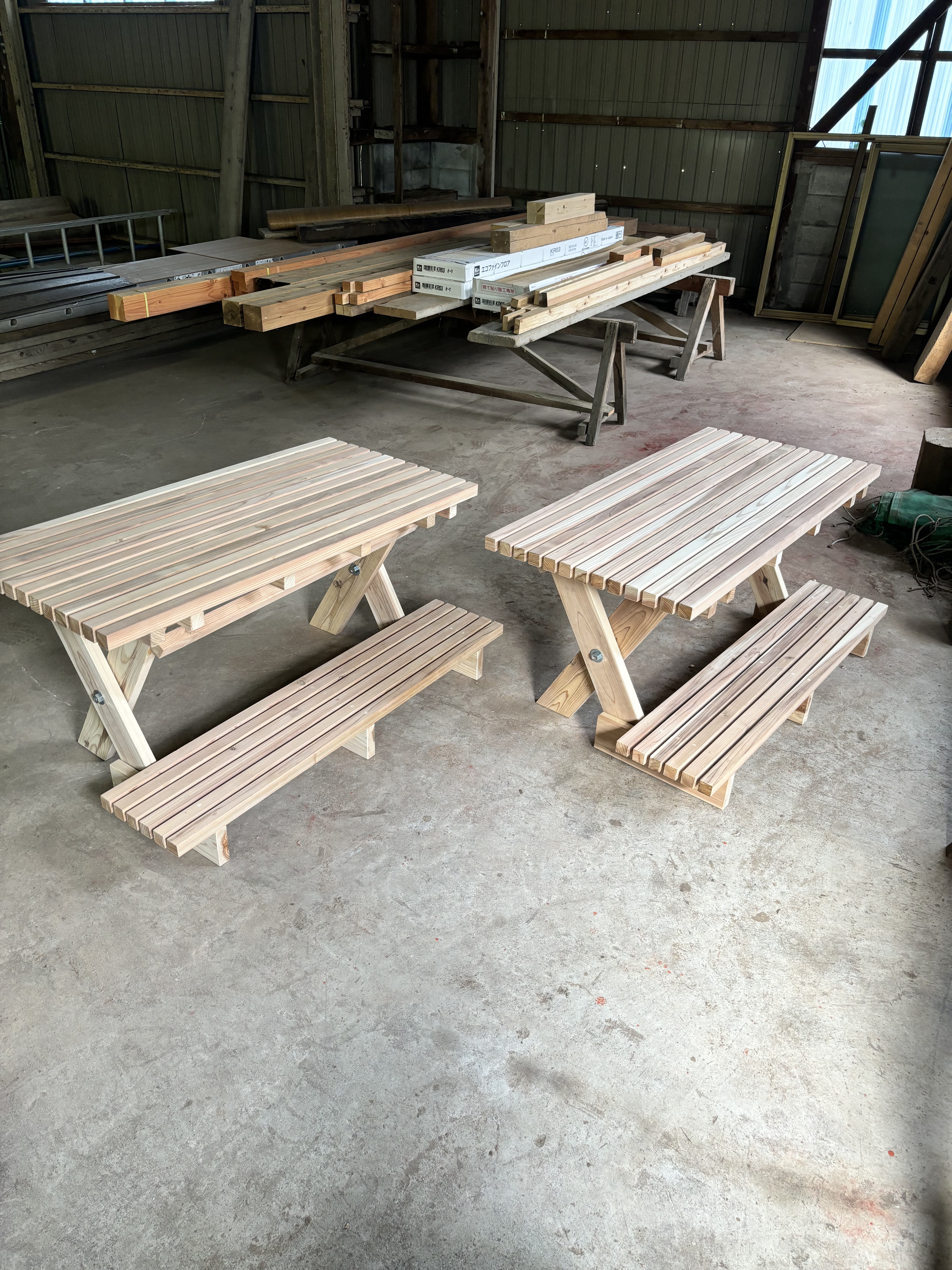 折りたたみ　収納ベンチ 1脚