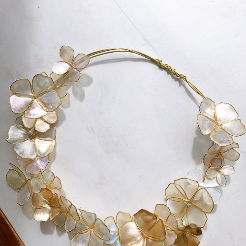 一点物　大きなアンティーク調フラワーリース　ワイヤークラフト　ディップアート 一点物 大きなアンティーク調フラワーリース ワイヤークラフト