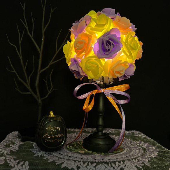 ハロウィン 薔薇のライト インテリアライト LED バラ ランプ 間接照明
