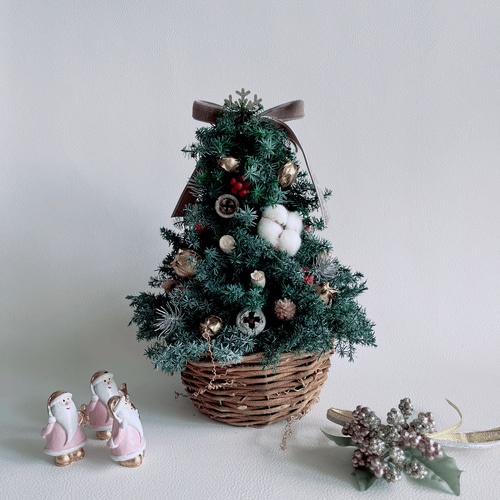 超早割クリスマス2025】アップルと木の実のクリスマスツリー