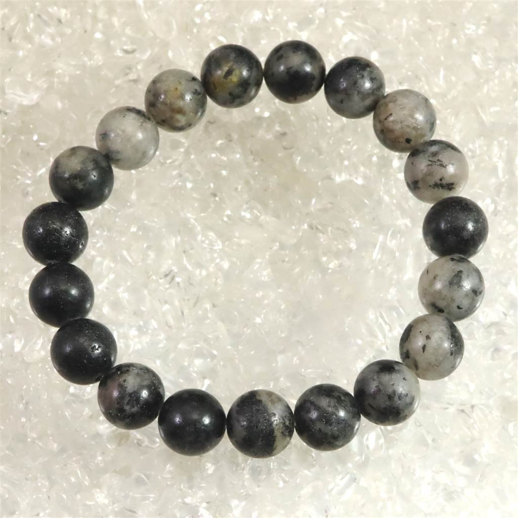 H&E社 ブラックトルマリン アゼツライト（AZOZEO)  10mmブレスレット  27.7g #29962 28,342円