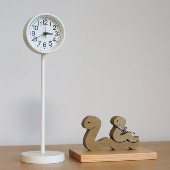 ヘビの親子の干支飾り  お正月飾り ＊受注制作　国産無垢材使用　巳年木製置物・蛇年インテリア　ギフト　 9枚目の画像