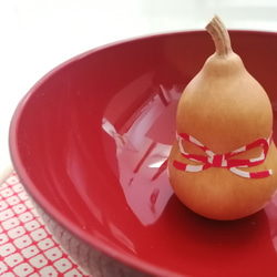 1個紅白紐ひょうたんお飾り 置き型 その他置物 フランコ畑 通販