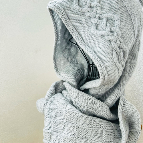 バラクラバ フード付きスヌード 《グレー》 スヌード Ryu_ca♪ 通販