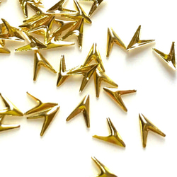 ネイル パーツ サイン V 矢印 スタッズ 2カラーセット 100個(D093) 2枚目の画像