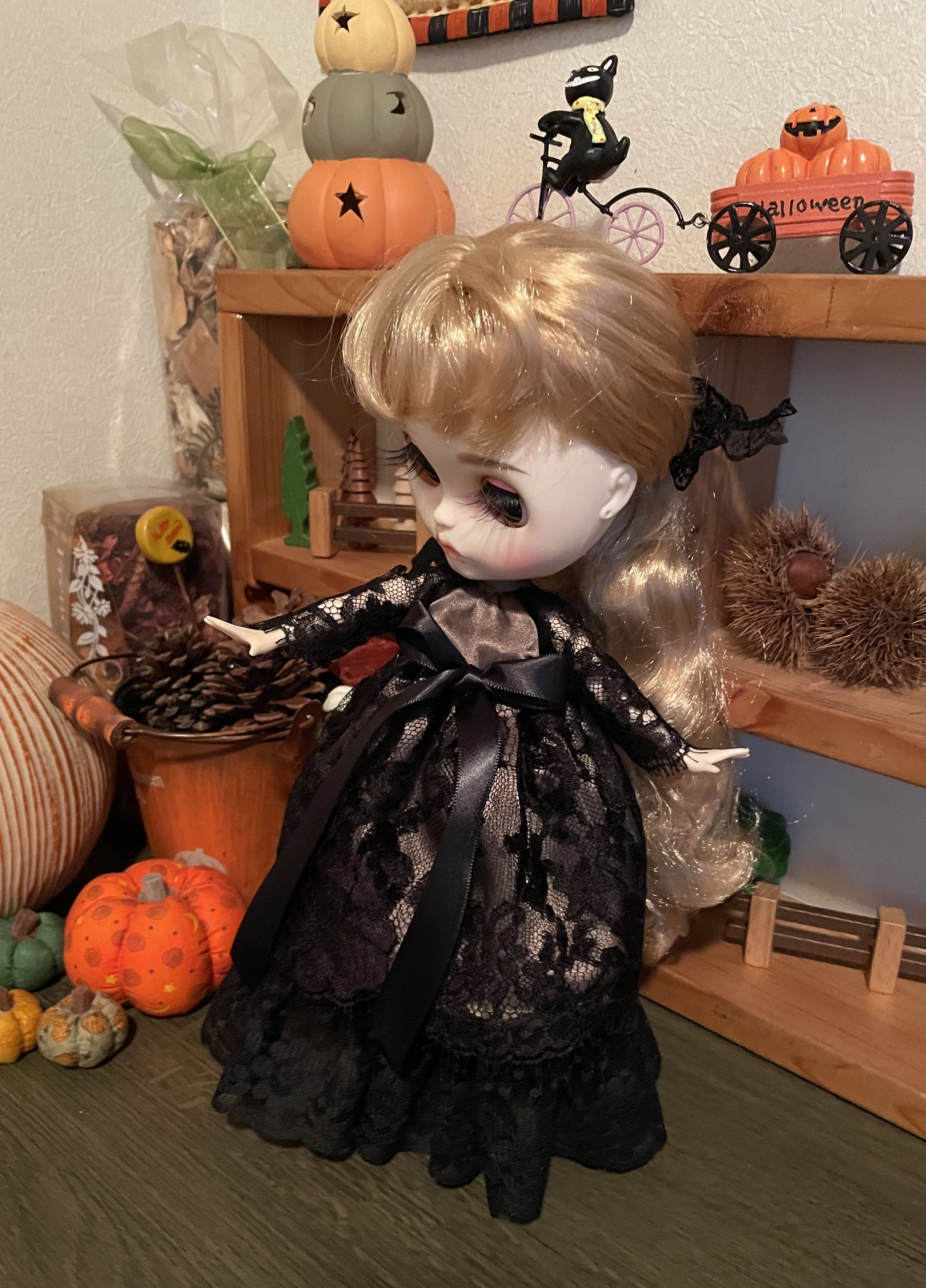 ハロウィンパーティーにおでかけロングドレス