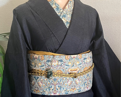輸入版ウィリアム・モリス新色名古屋帯 和装小物(帯・半襟 輸入版ウィリアム・モリス新色名古屋帯 和装小物(帯・半襟