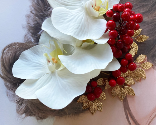 アンティーク　胡蝶蘭　花　金24KGP　リーフインフレーム インテリア ゴールド アンティーク胡蝶蘭花金24KGリーフインフレーム インテリア ゴールド