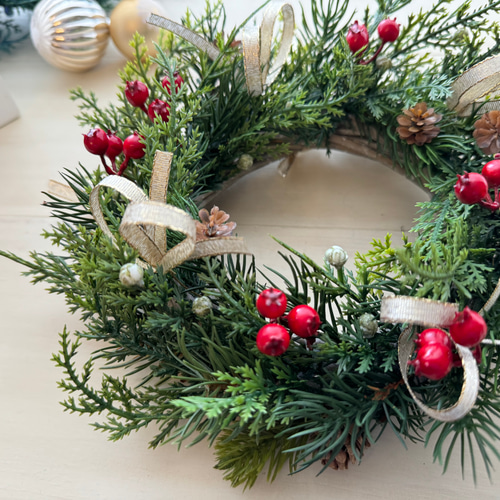 針葉樹のクリスマスリース 針葉樹のクリスマスリースL リース cocoro+ 通販 8285577