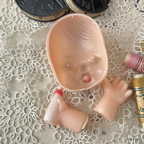 298・ヴィンテージ ドールフェイス＆ハンド baby 2個セット