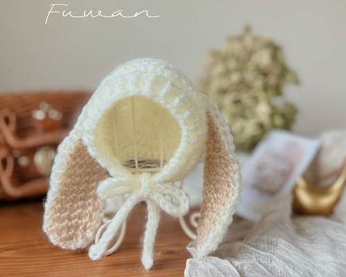 犬猫用 うさ耳ニット帽 ペット服・アクセサリー Fuwan 通販