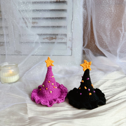 ハロウィン魔女ヘアクリップ 魔法使い とんがり帽子 星 魔女帽子仮装