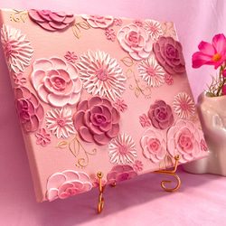 テクスチャーアート 絵画 アートパネル フラワーアート インテリア