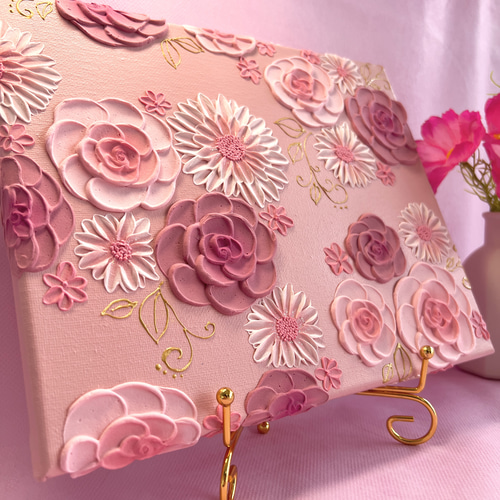 テクスチャーアート 絵画 アートパネル フラワーアート インテリア