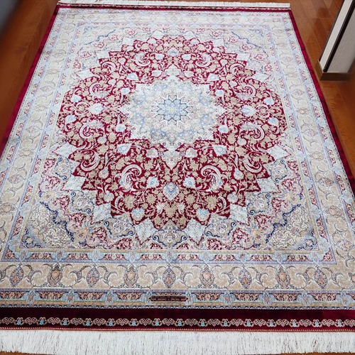 夏の超目玉品30%OFF】ペルシャ絨毯 ネイアブリシャム ハイブリッド