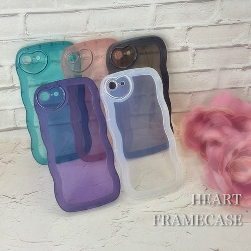 New!!! iPhoneケース ウェーブ うねうね ハート 可愛い iPhoneSE