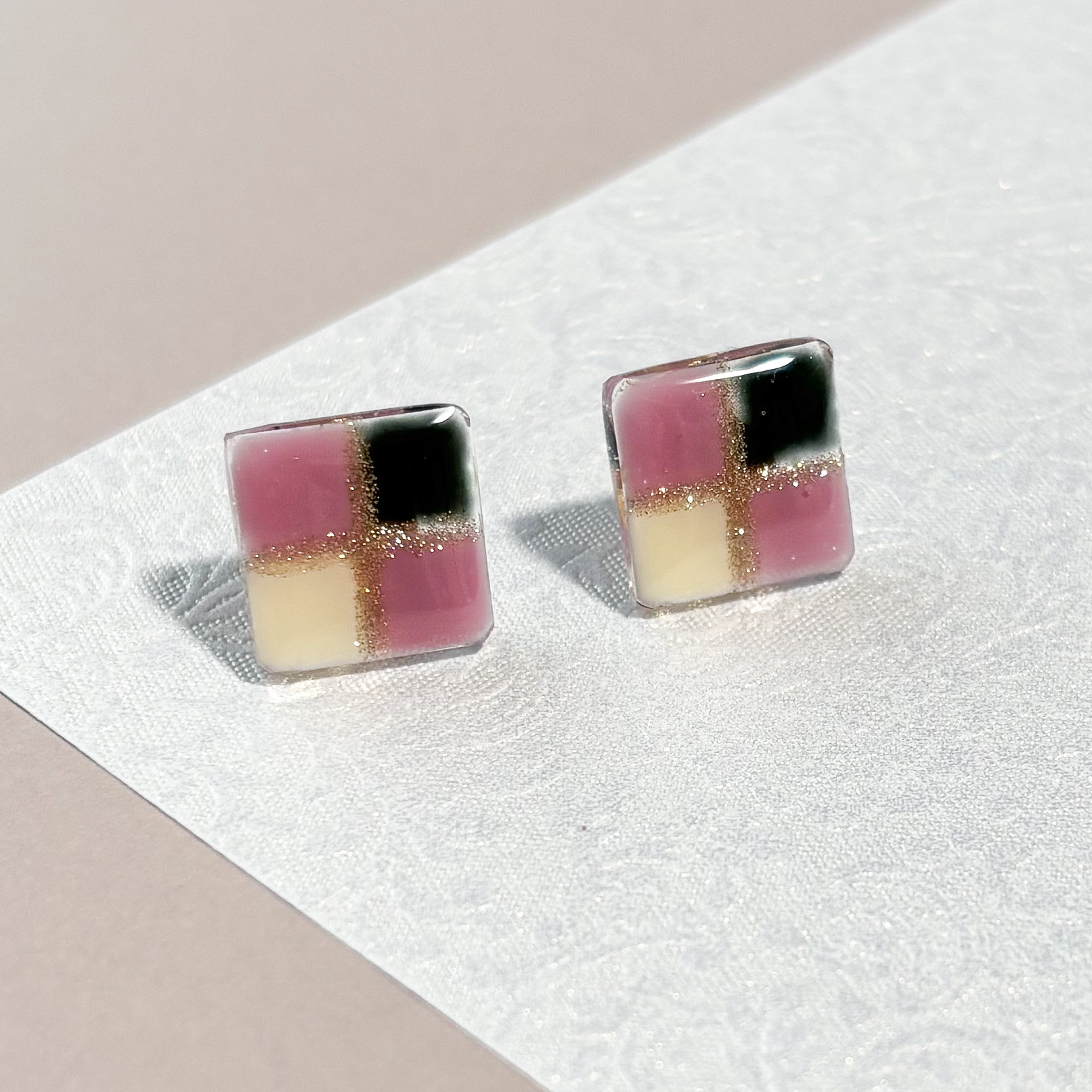 ハンドメイドピアス439 （パール・ジルコニアのハンドメイドピアス 