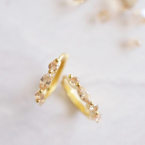 天然ダイヤモンドピアス0.44ct k18 ピアス（スタッド・一粒） パール  