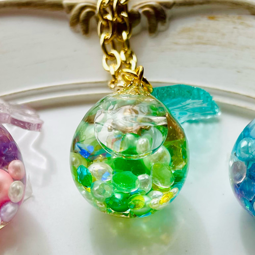 グリーン♪キーホルダー バッグチャーム キーホルダー キーリング バッグチャーム レディース 女性用