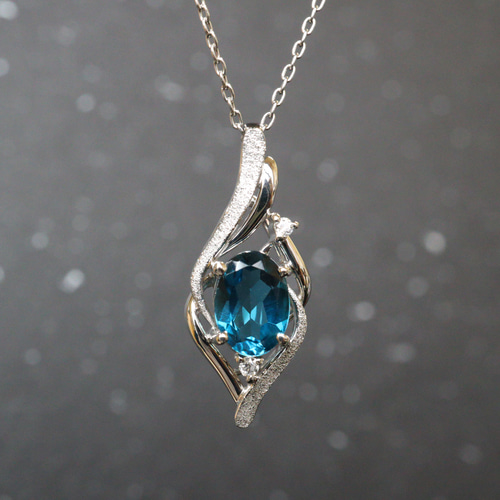 プラチナトップ ロンドンブルートパーズ 森羅スタンダードタイプ スターダスト梨地