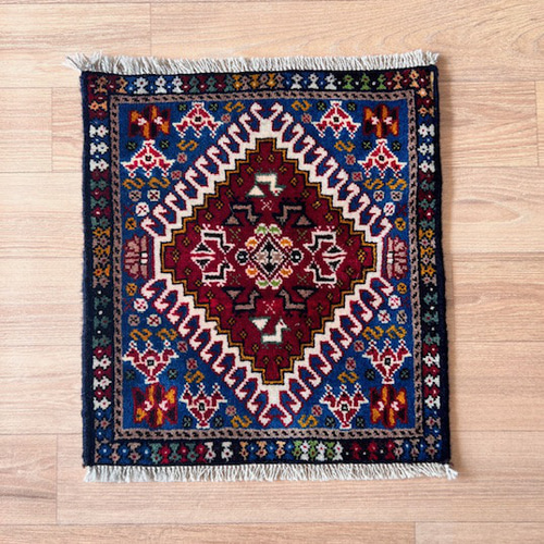 ペルシャ絨毯 ウール イラン製 50×84 cm (数量限定) (約 1.5