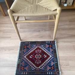 141×89 トライバルラグ ヴィンテージラグ バルーチ 手織りラグ