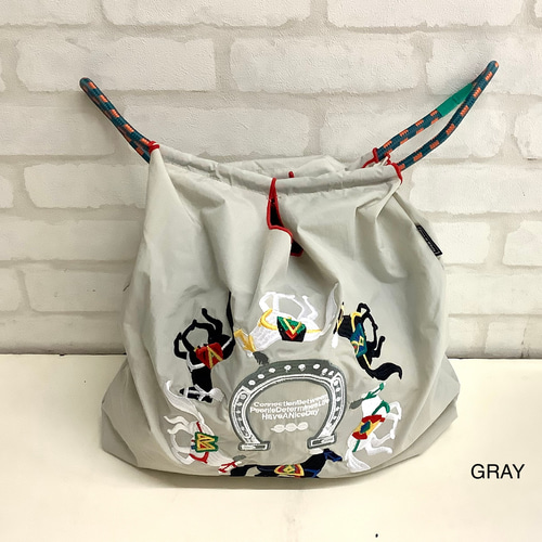 【馬柄刺繍トートバッグ】新品　軽量！ブラック 馬柄刺繍トートバッグ】新品 軽量！ブラック