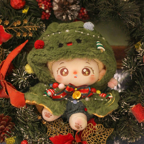 20cm着せ替えぬいぐるみ服 クリスマスキャロルセット 4種類 鈴 20cm着せ替えぬいぐるみ服 クリスマスキャロルセット 4種類 鈴