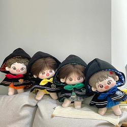 10/20cm着せ替えぬいぐるみ服 魔法学院生徒マント 4種類 着せ替え人形 ぬいぐるみ ぬい服 ハロウィン 魔法使い 1枚目の画像