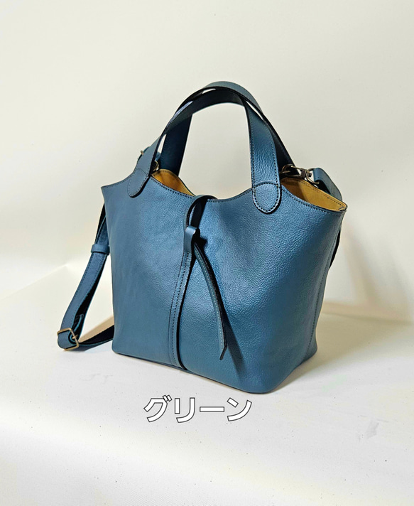 新作日本製　お出かけに最適なサイズ感でとにかく軽い Marle=マールのベルト開閉式バージョン　選べる13色 6枚目の画像