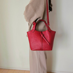 新作日本製　お出かけに最適なサイズ感でとにかく軽い Marle=マールのベルト開閉式バージョン　選べる13色 13枚目の画像