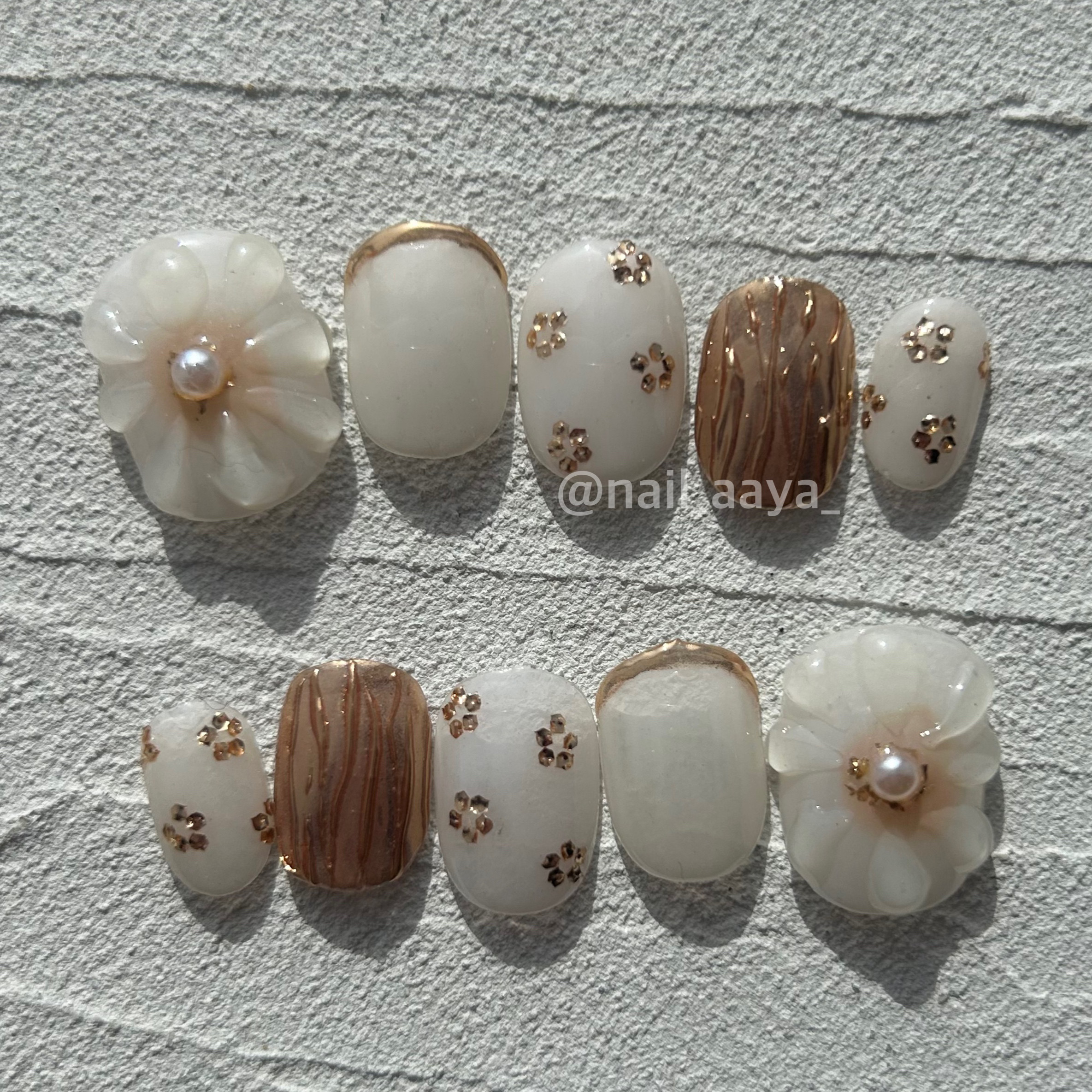 ニュアンスネイル　ぷっくりフラワー　ネイルチップ　ミラーネイル ぷっくりフラワー ニュアンス ピンク ミラーネイル ネイルチップ