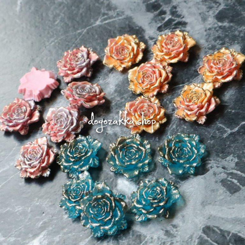 AIKA様　薔薇　マルチカバー　ハンドメイド 楽天市場】【6set迄ゆうパケット可】巻きバラミックス [中]15