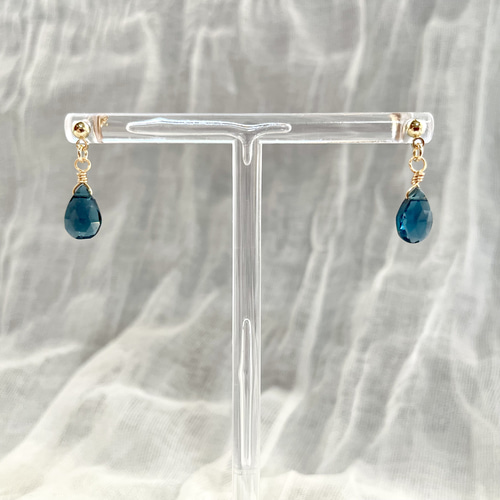 送料無料】【受注製作】 14kgf 天然石 宝石質 ロンドンブルートパーズ