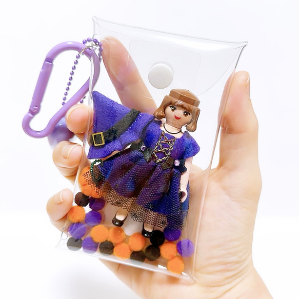 ハロウィンコスチュームのプレイモービルキーホルダー キーホルダー
