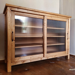 ケヤキ 欅 茶箪笥 リメイク家具 日本製 和茶棚 サイドボード 和風