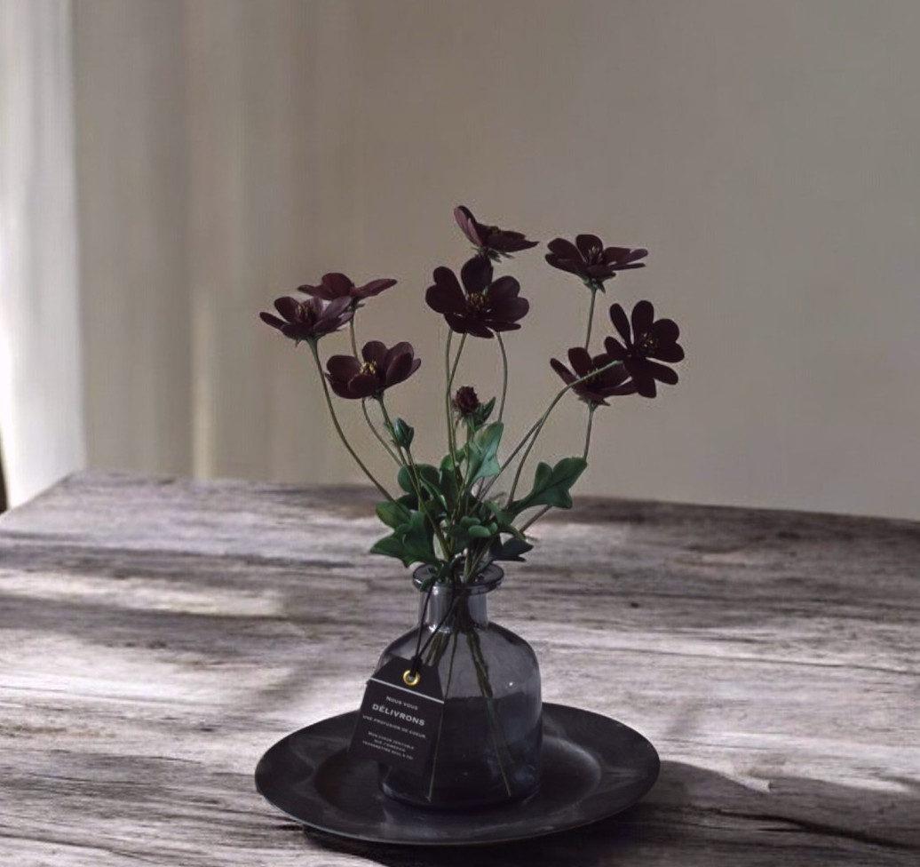 ◆粘土のお花◆　チョコレートコスモス・・・T1079