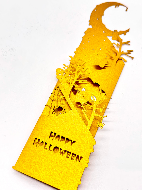 ハロウィン　ペーパーアート　ゴールド 3枚目の画像
