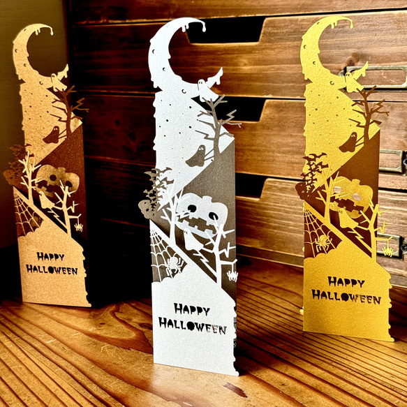 ハロウィン　ペーパーアート　シルバー 8枚目の画像
