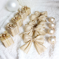 クリスマスふわふわおっきめリボン【1276】 クリスマスふわふわおっきめリボン【1276】