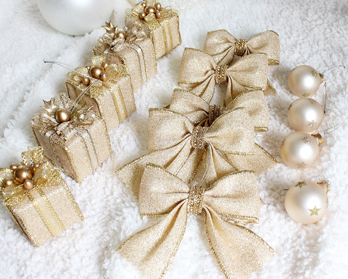 クリスマスふわふわおっきめリボン【1276】 クリスマスふわふわおっきめリボン【1276】