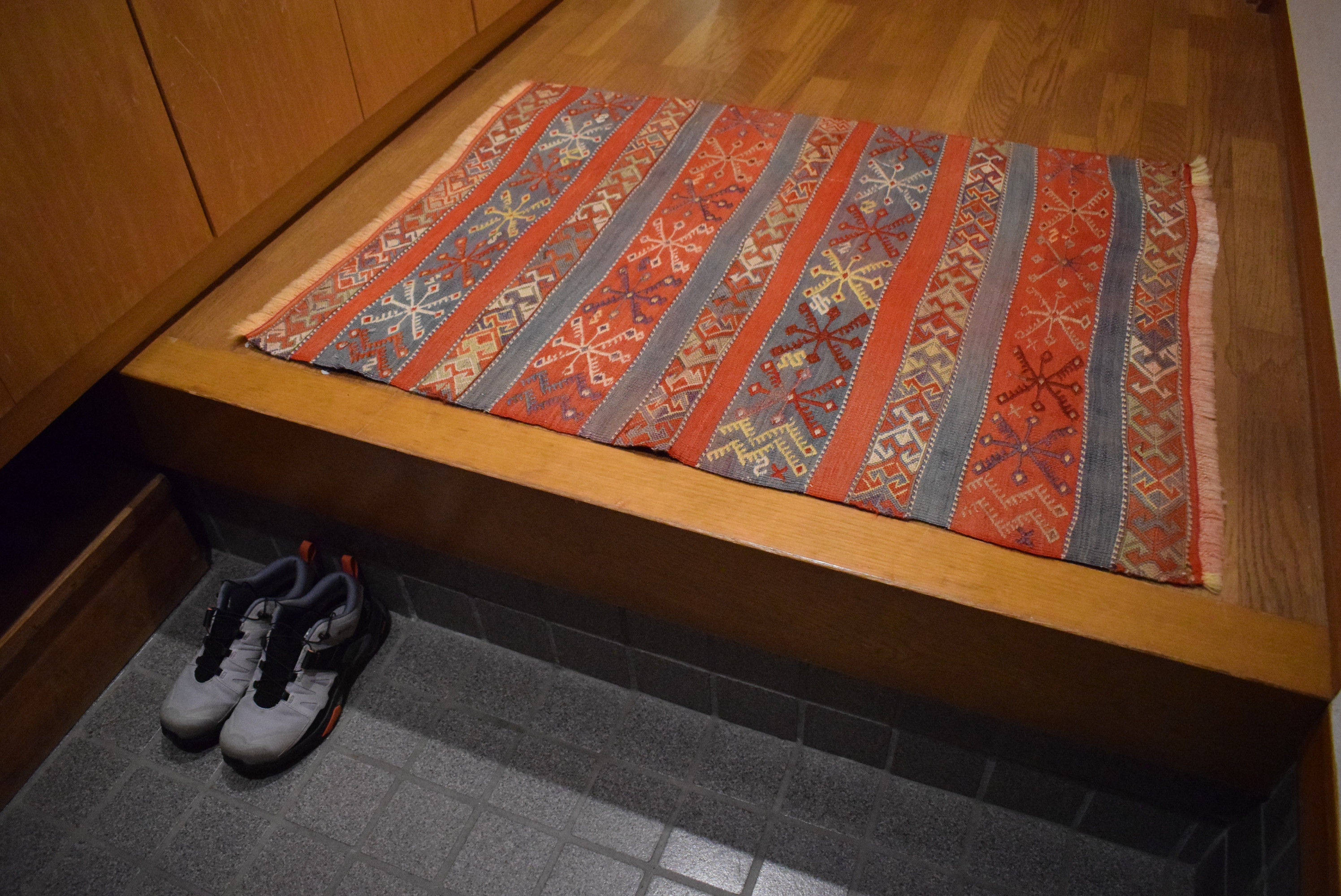 オールドキリム　玄関マット・フロアマット　マラティア