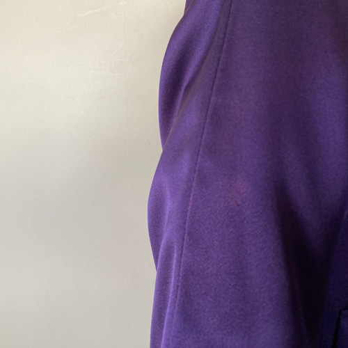 着物リメイク82番　大輪乱菊パープル　リバーシブルブルゾン 着物リメイク82番 大輪乱菊パープル リバーシブルブルゾン