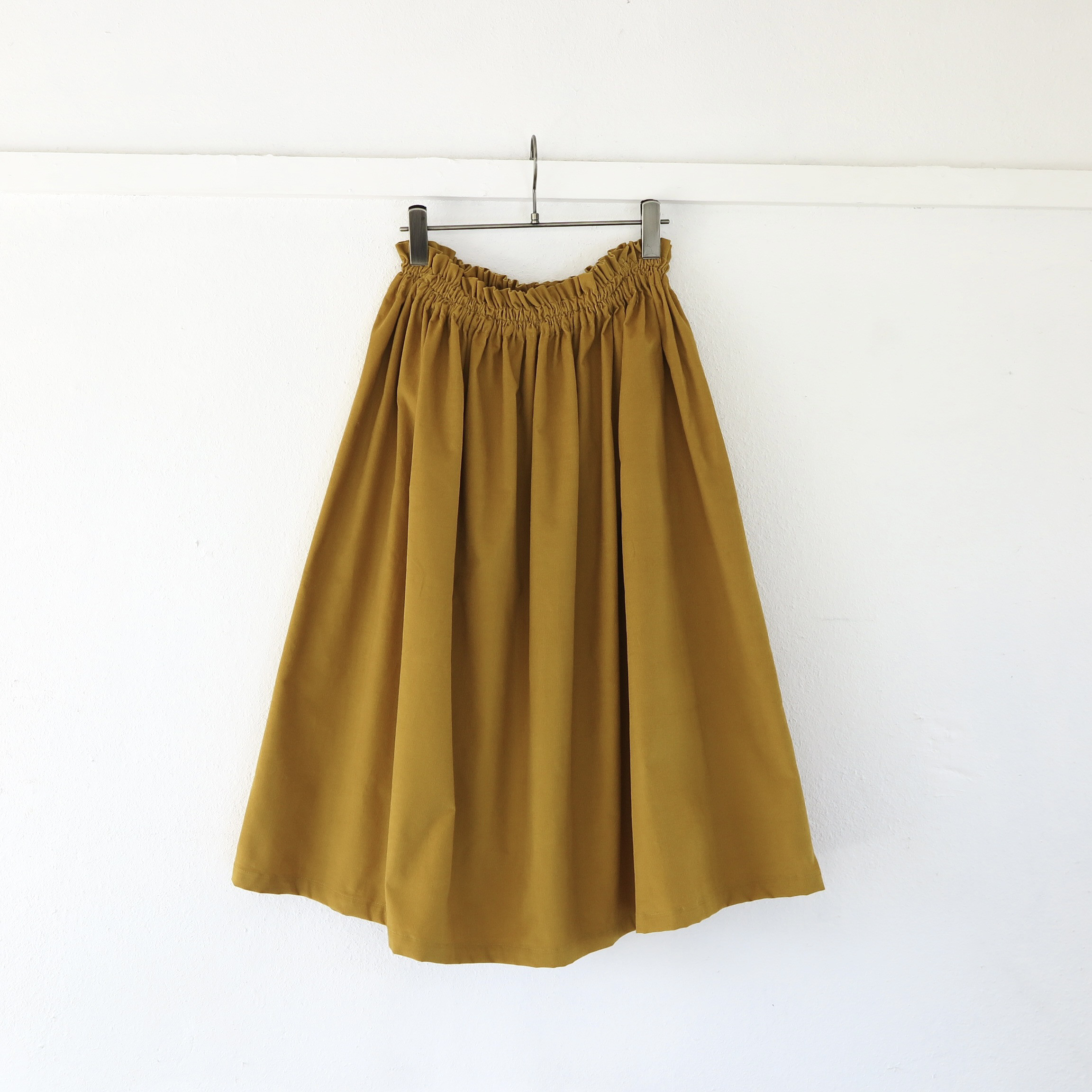 全23色 / SS~10L / 選べる23色 / コーデュロイ / ギャザースカート / 国産コットン