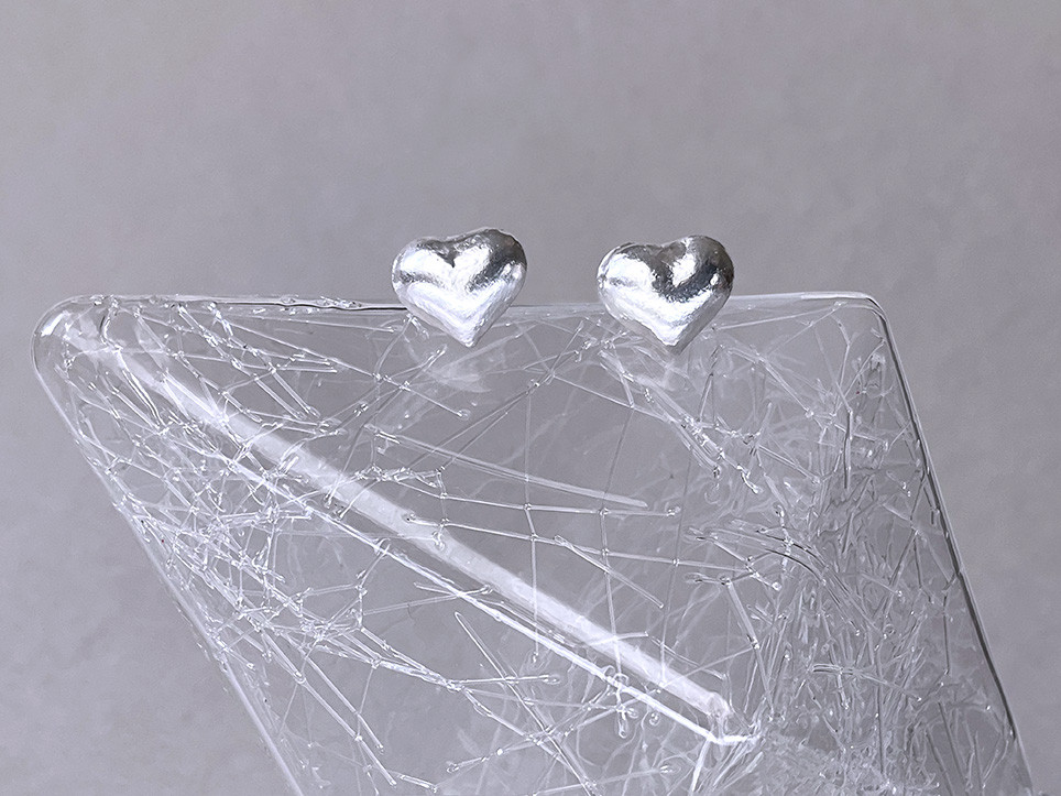 【 silver950 】pullea sydän ／ ピアス