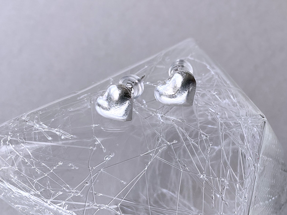 【 silver950 】pullea sydän ／ ピアス