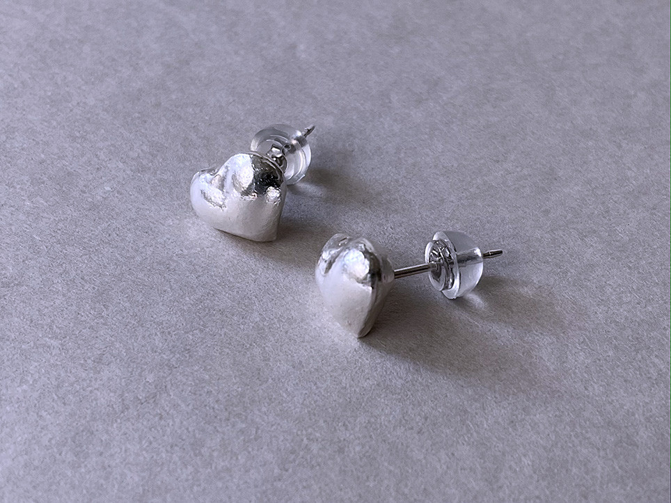 【 silver950 】pullea sydän ／ ピアス